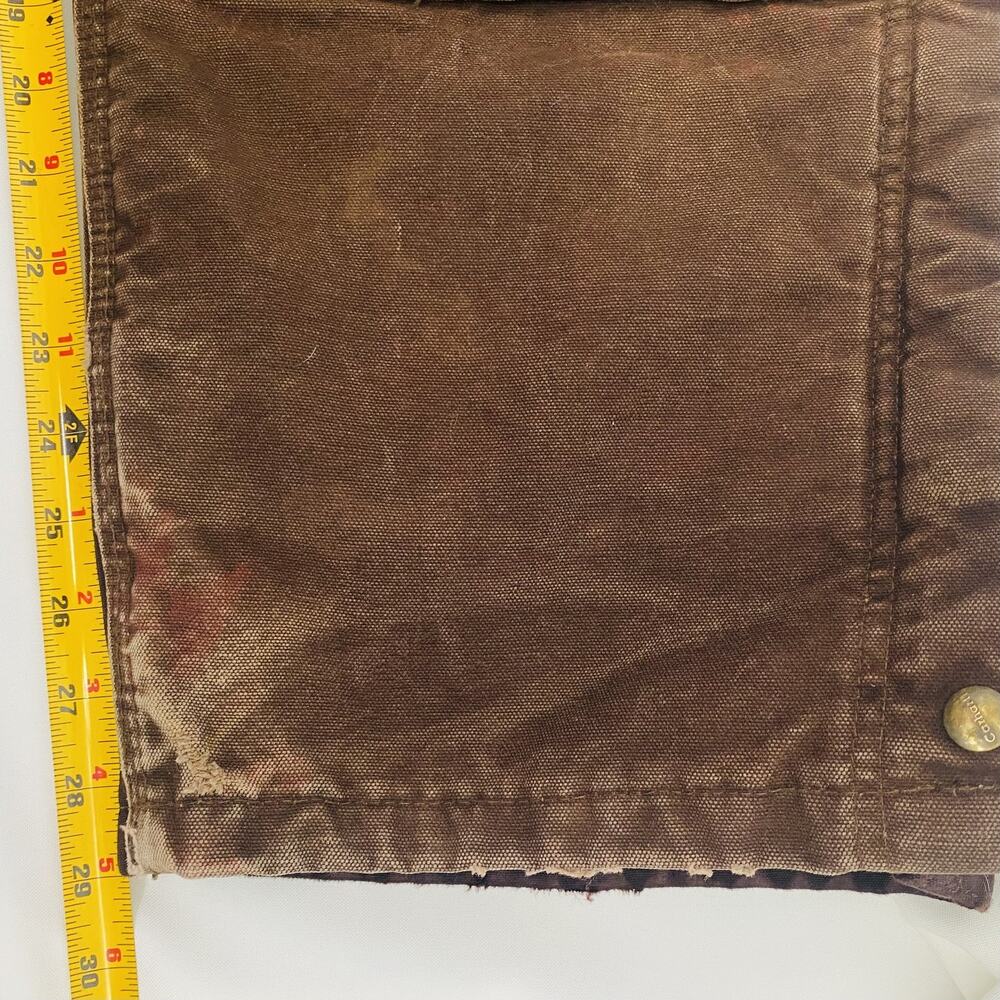VTG Carhartt Double Knee Carpenter Pants Quilted 44x30 Workwear Grunge Thrashed - Picture 15 of 16